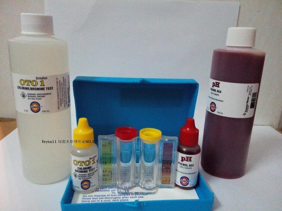 Import OTO PH Complementary liquid Spain Rainbow test water box swimming pool hydrotherapy pool residual chlorine acid pH detection box