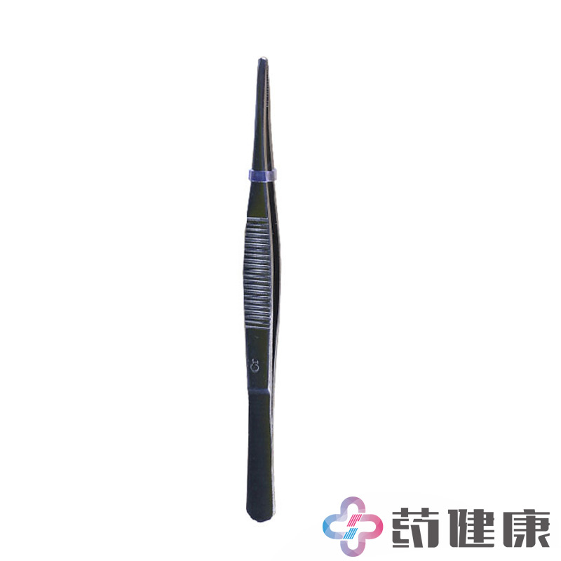 可孚医用镊160mm 不锈钢镊子钳 咬嘴带齿防滑家用镊子 加硬敷料