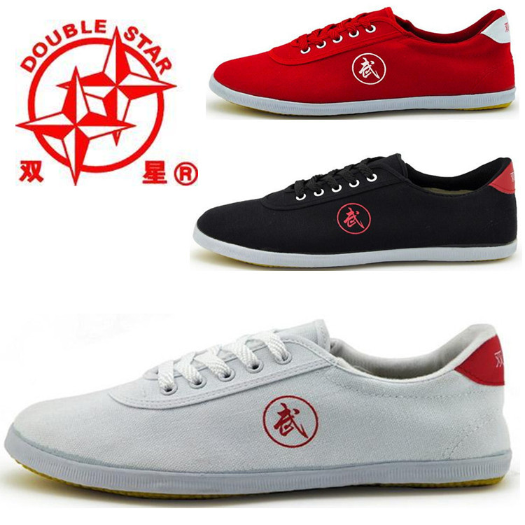 Twin Star Martial Arts Shoes Tai Chi Shoes Practice Shoes Sneakers Bull Fascia Bottom Sails Shoes Kung Fu Shoes Light Fitness Morning Practice Shoes