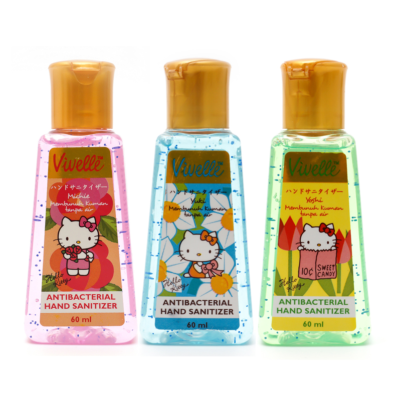 【宁波仓】Vivelle  Hello kitty原装进口免洗洗手液60ml*3瓶套装