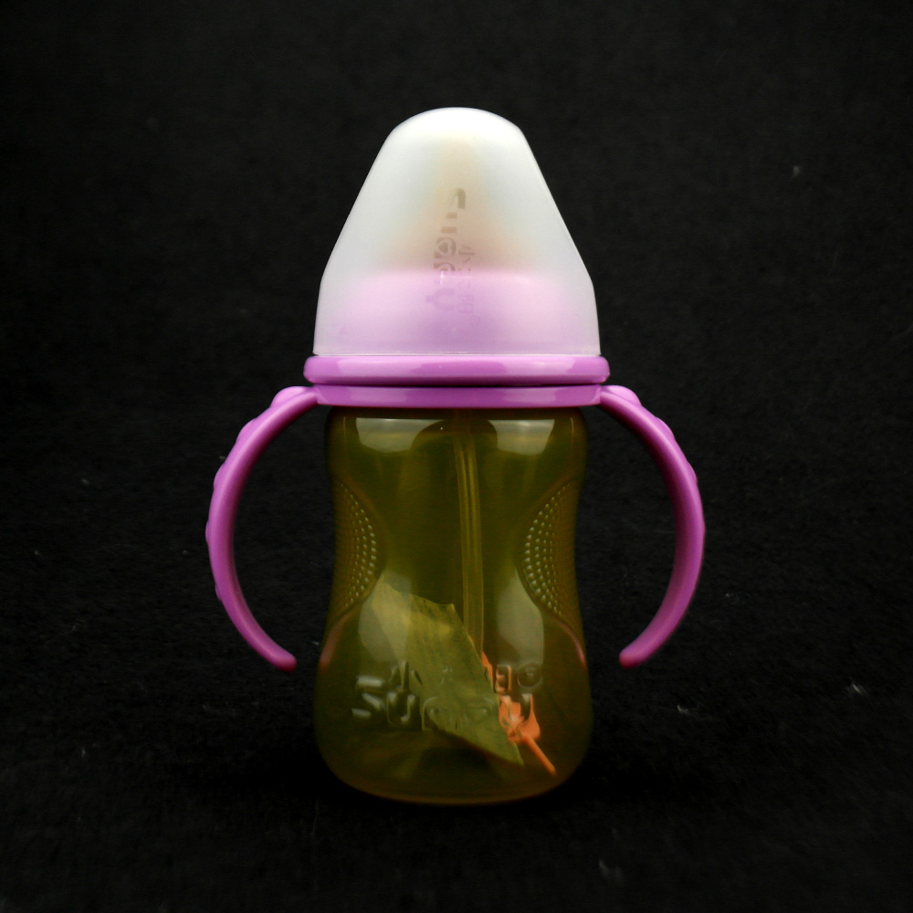 小太阳 宽口径新生儿婴儿宝宝 PP纳米银抗菌奶瓶210ml B-6087