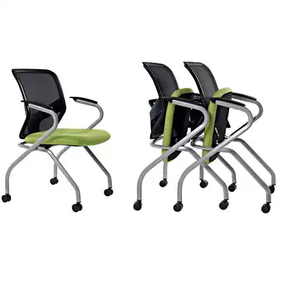 New high-end movable conference chair folding training chair conference chair with wheels office chair writing board chair