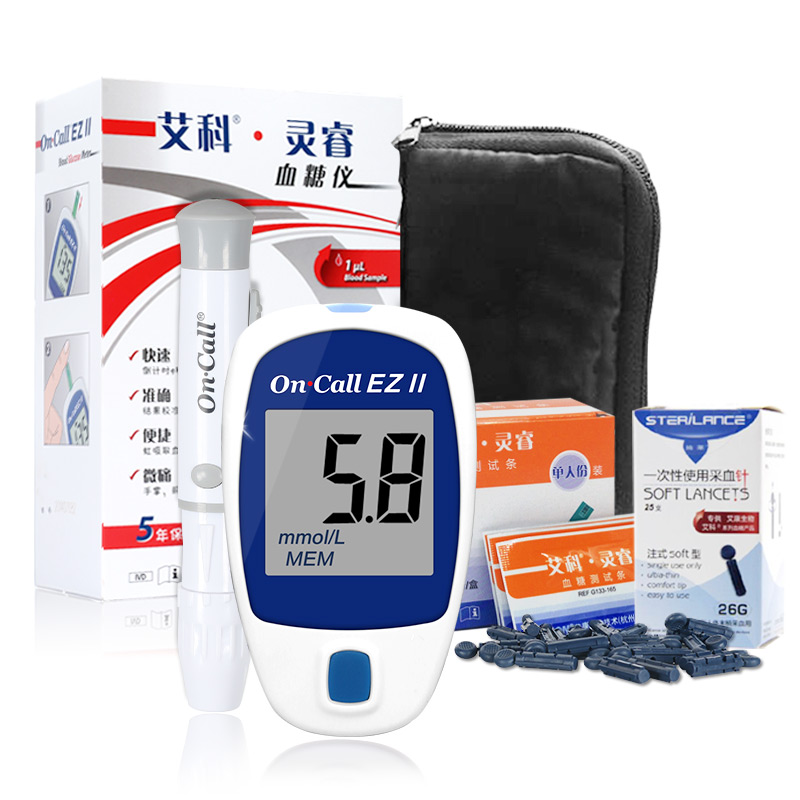 艾科灵睿血糖仪 血糖测试仪家用试纸条独立装送采血针头