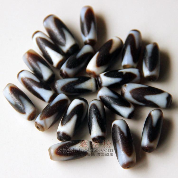 Hidden Mills Tiger Stripe Pendant Lovers National Wind Retro men and women Celestial Beads Pendant Hair necklace accessories 