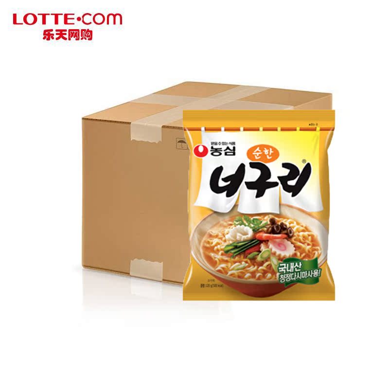 乐天网购农心清汤乌龙面方便面泡面正宗速食整箱40袋装韩国进口