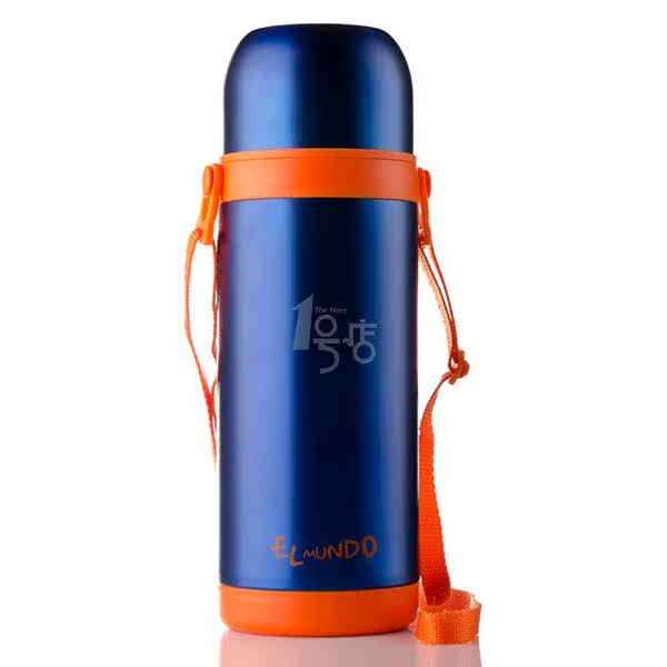 膳魔师出品-艾蒙多  不锈钢保温旅游壶 保温水壶 ELLY-1000蓝色