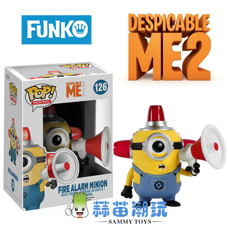 Spot FUNKO POP Despicable Mean Daddy Little Yellow Man model ornament shaking his head doll to send children's toy model