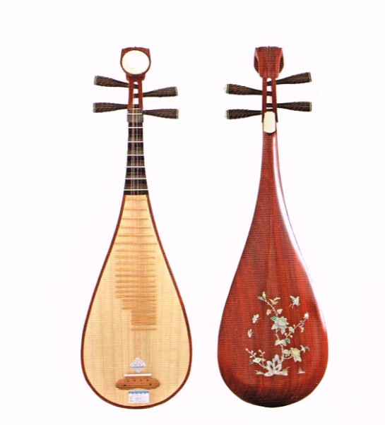 ZCH-P013 centuries-old character number Zhang Changhe Bipa professional red wood black sandalwood shaft phase bay engraving clear water Pipa