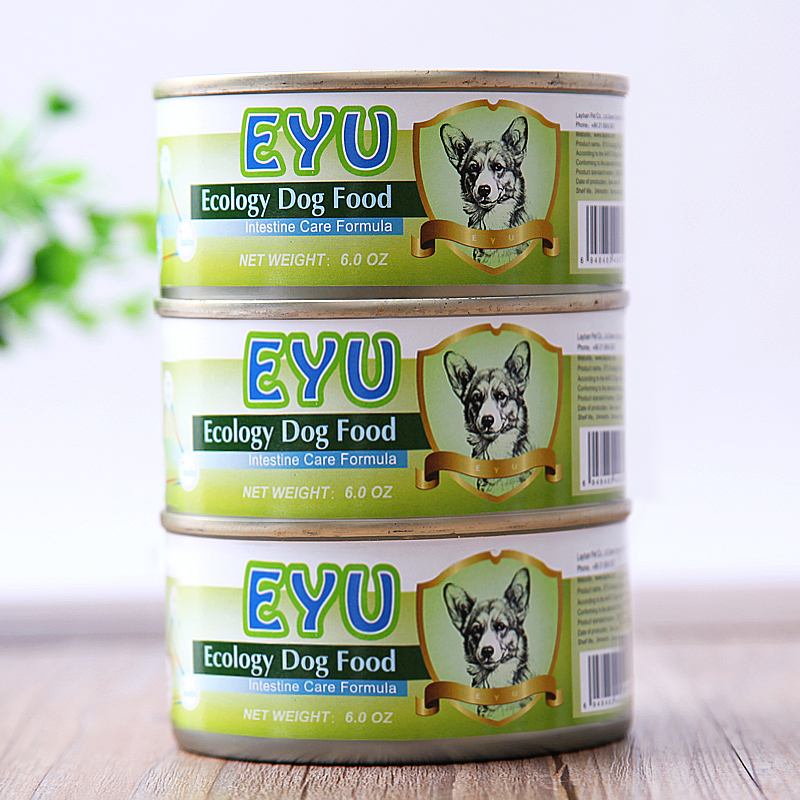 益悠生态犬粮 宠物零食  狗罐头 湿粮 肠道呵护型 170gx24罐 包邮