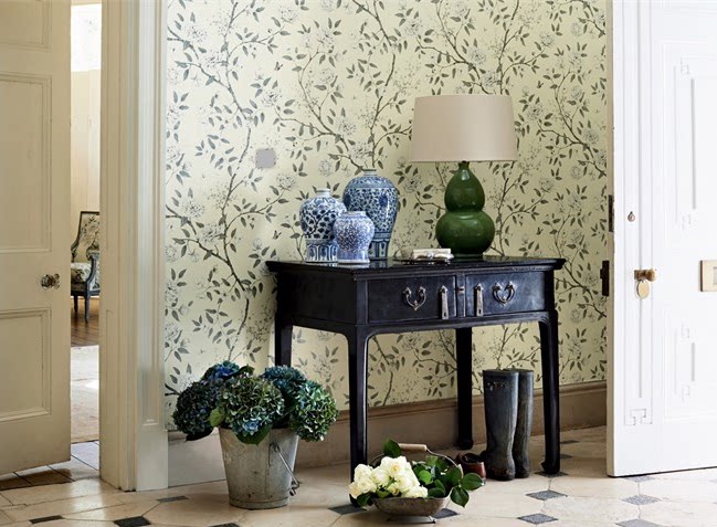 UK Wallpaper ZOFFANY Woodville New Chinese Living Room Restaurant Pockground F62