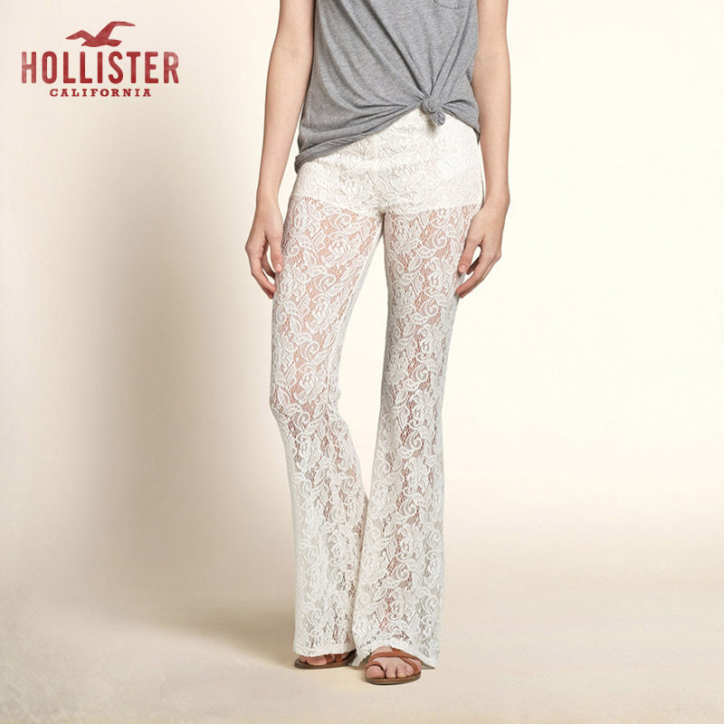 Hollister 蕾丝喇叭裤 女 90673