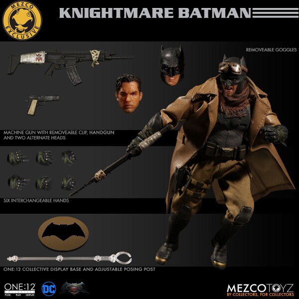 Eight-footed MEZCO TOYZ 1 12 nightmare Batman Desert Batman Batman Official Network Qualifies End of the Year
