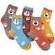 Vớ trẻ em mùa đông cộng với nhung ấm áp cho bé cotton lớn Khăn dày tất nữ mùa đông 3-5-7-9 tuổi vớ trẻ em cotton thoáng khí Vớ