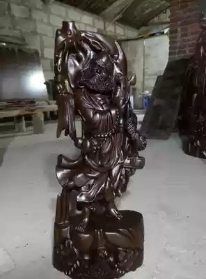 Ebony woodcarvings dharma buddhist in place adorn safety