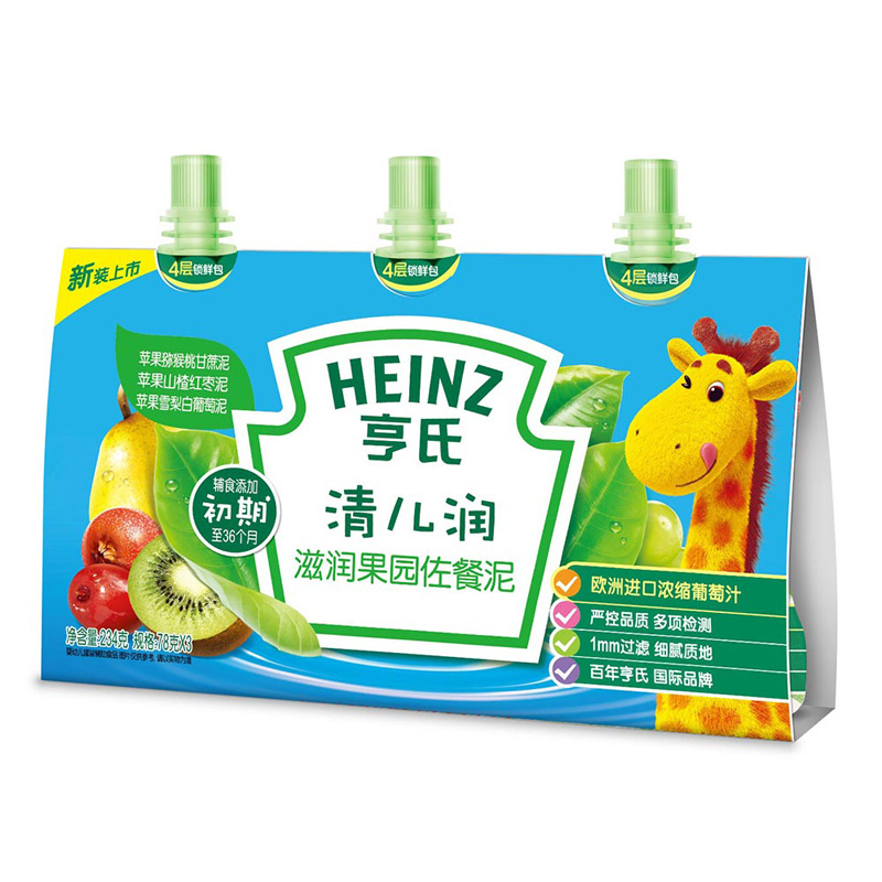 乐友孕婴童亨氏清儿润滋润果园佐餐泥(6-36月)234g