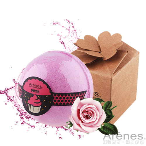 台湾官网直邮进口【Arenes】真爱永恒玫瑰香氛沐浴球(120g)