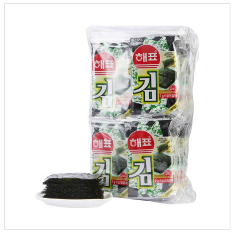 【苏宁易购】海牌海苔（4联包）2g*10*4/袋 韩国进口
