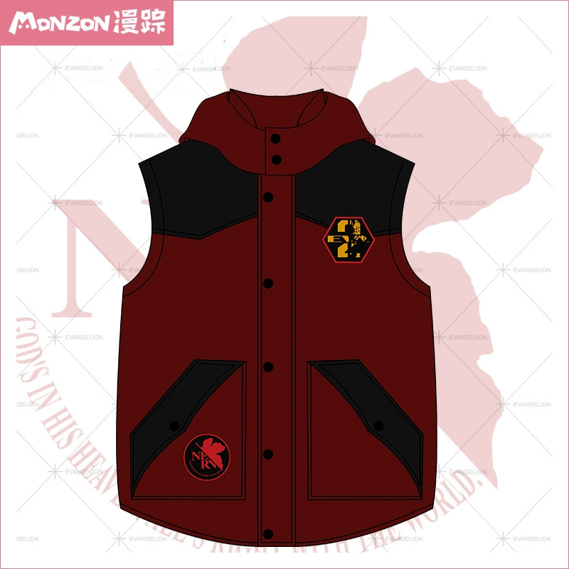 ManZhong chính hãng được ủy quyền truyền giáo thế kỷ mới xung quanh áo vest Áo khoác anime Asuka vest - Carton / Hoạt hình liên quan