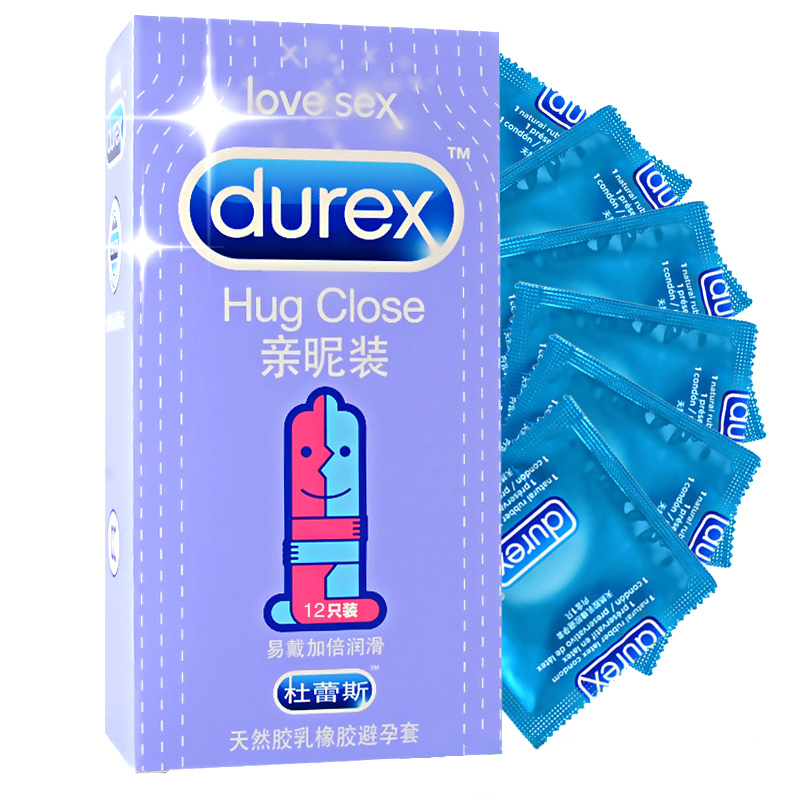 包邮 杜蕾斯避孕套 亲昵12只装安全套保险套加倍润滑 成人用品