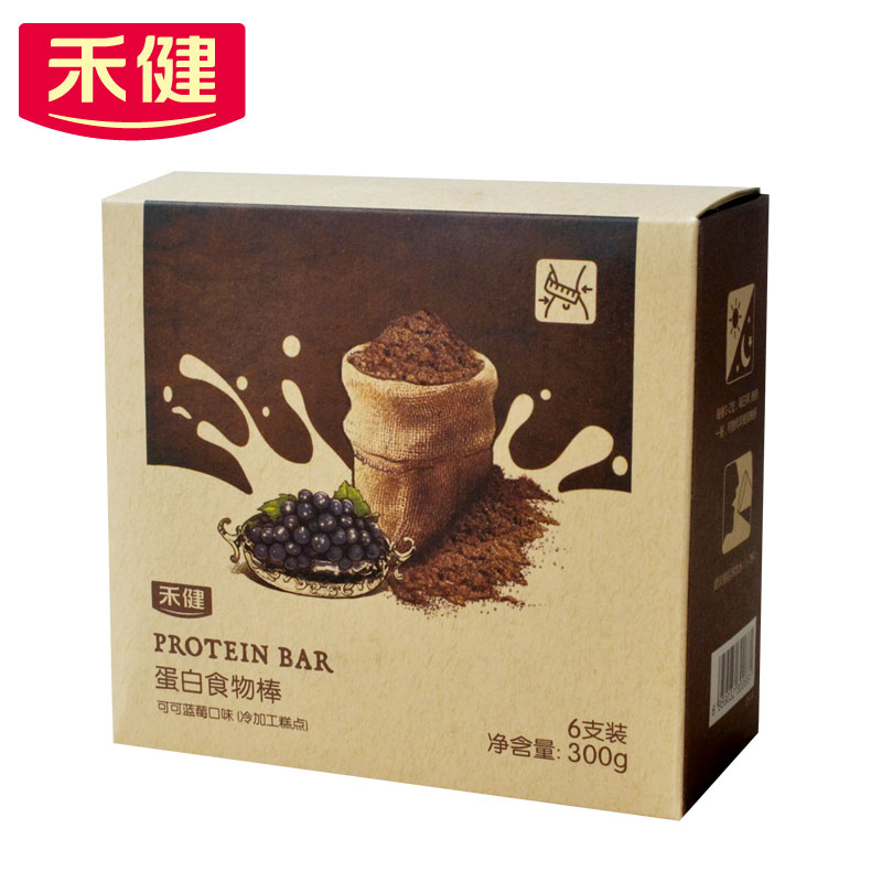 买一送一  禾健蛋白食物棒 可可蓝莓口味6支