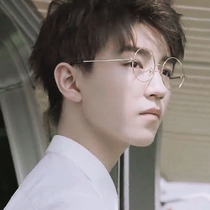 Wang Junkai same glasses frame female Korean version of tide retro round face simple personality Harajuku wind thin literary hipster