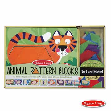 美国玛莉莎 Melissa & Doug  动物造型拼板 - 10面拼板