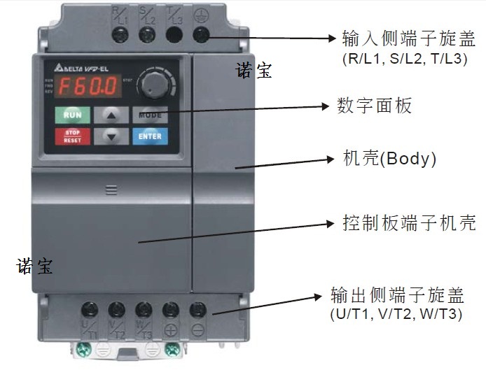 (brand new fake one penalty ten) Teda frequency converter VFD037EL43A 3 7KW VFD040EL43W