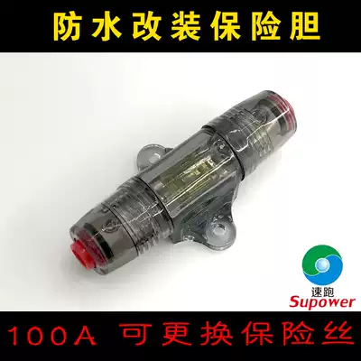 100 new car special waterproof bile audio modified ground wire rectifier with two fuses