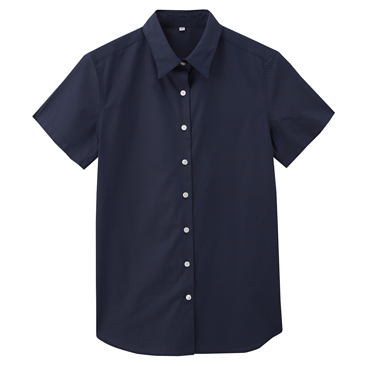 无印良品MUJI 女式 棉平纹多色短袖衬衫