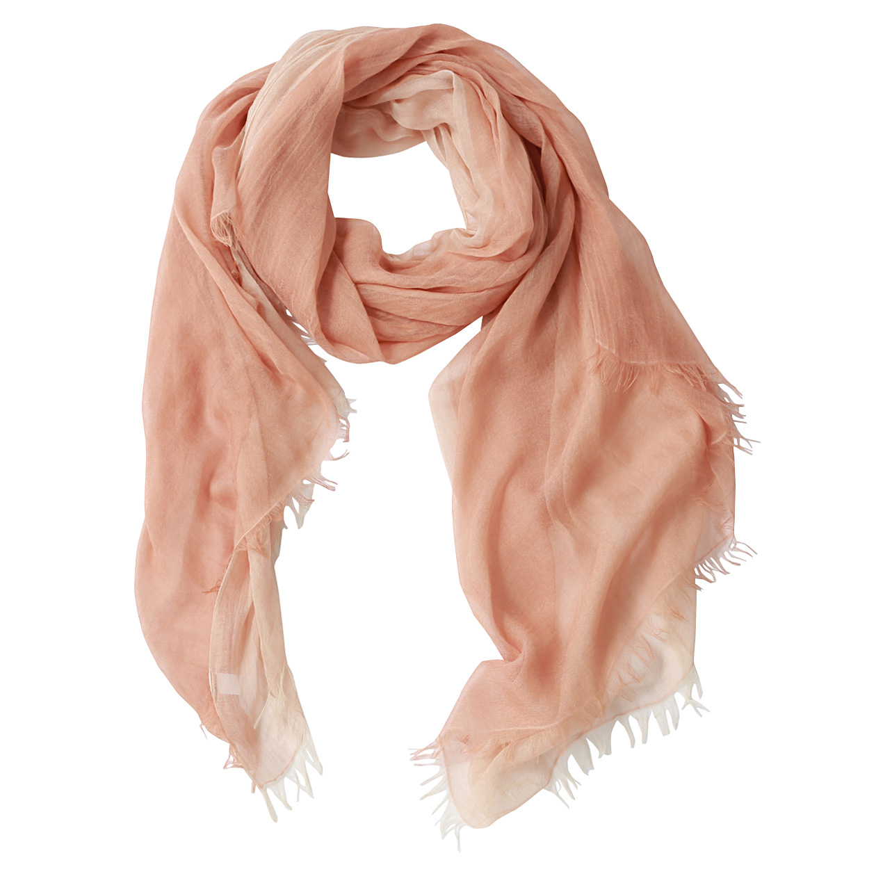 无印良品MUJI 大尺寸莫代尔桑蚕丝双色披肩