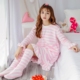 Mùa thu và mùa đông váy ngủ nữ flannel dày bộ đồ ngủ dễ thương của Hàn Quốc tươi sinh viên san hô lông cừu dịch vụ nhà đầm đẹp dự tiệc Đêm đầm