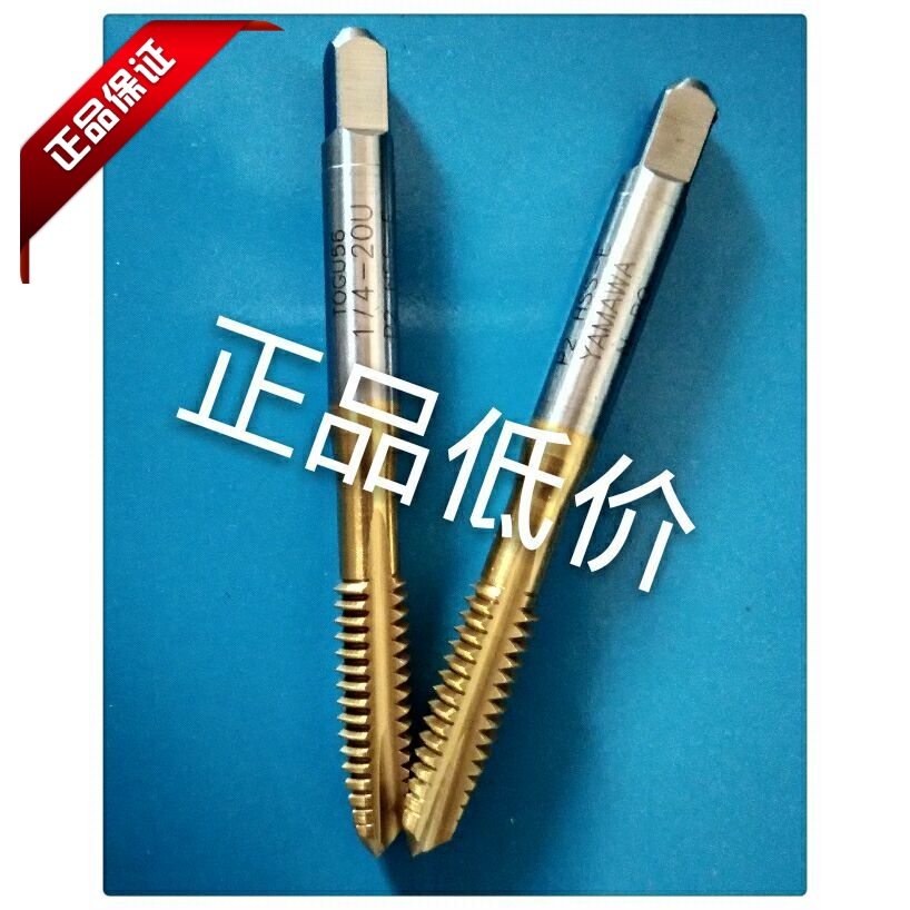 Japan YAMAW titanium-plated straight groove tip 3 8-16 5 16-18 1 4-20UNC 10-32UNF stainless steel