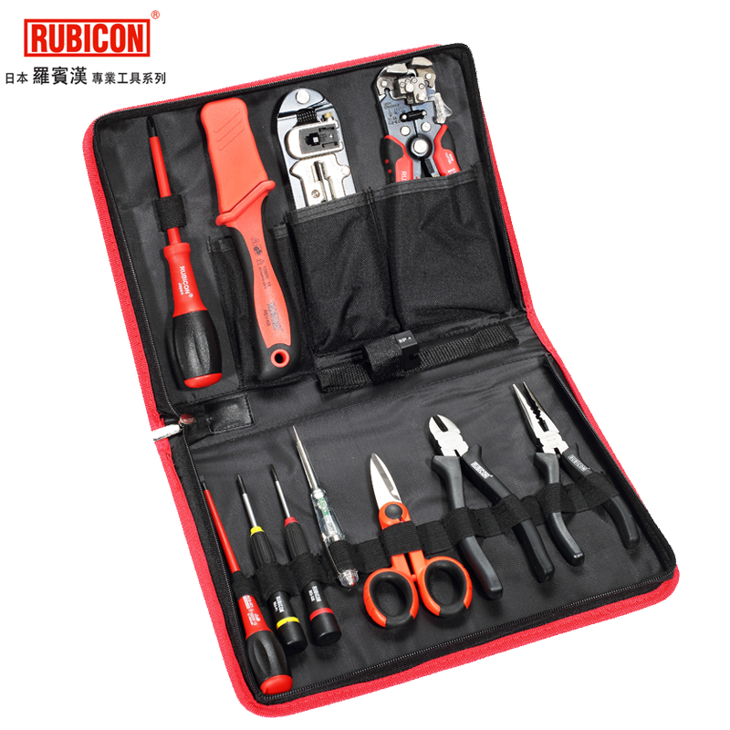 RUBICON Robin Hood International 12 Specialty Telecommunications Repair Tool Packaged RTS-12 Original Imported