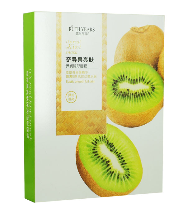 露丝年华奇异果亮肤弹润隐形面膜10片装滋润保湿提亮肤色透气薄款