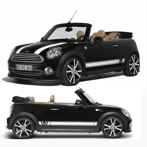 宝马MINI-AC改装品牌专用拉花-AC原款腰线贴纸 mini cooper R56
