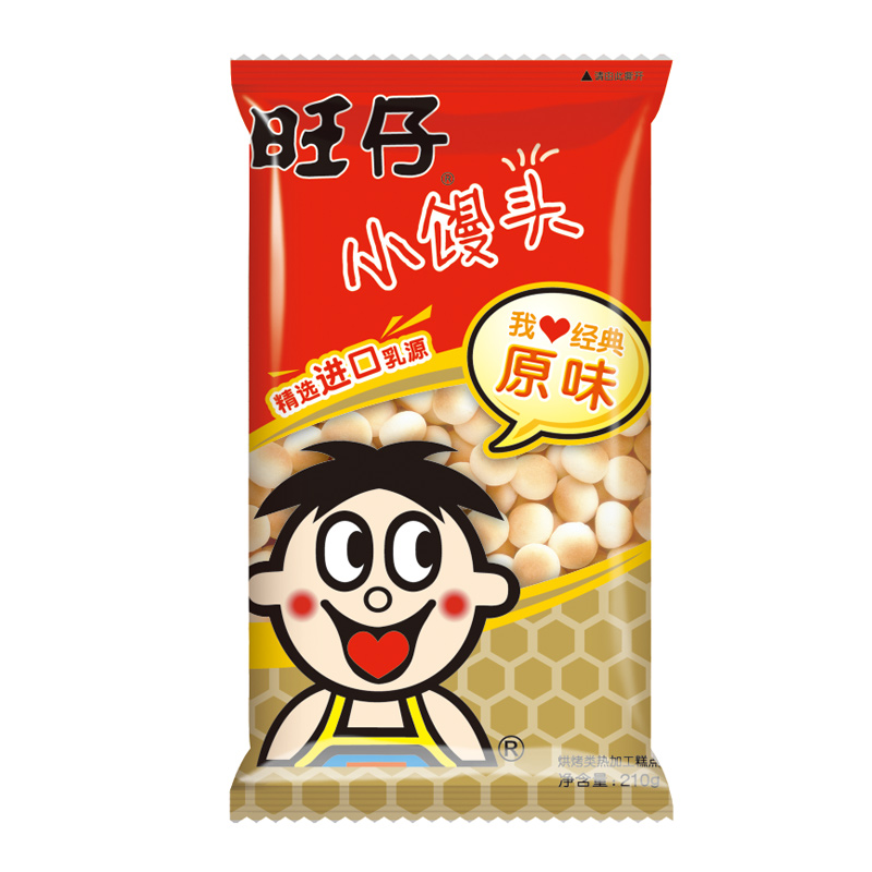 【天猫超市】旺旺 旺仔小馒头 210g 经典原味 饼干糕点 零食礼物
