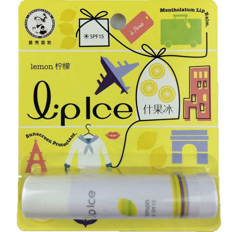 曼秀雷敦什果冰润唇膏3.5g柠檬护唇膏正品滋润