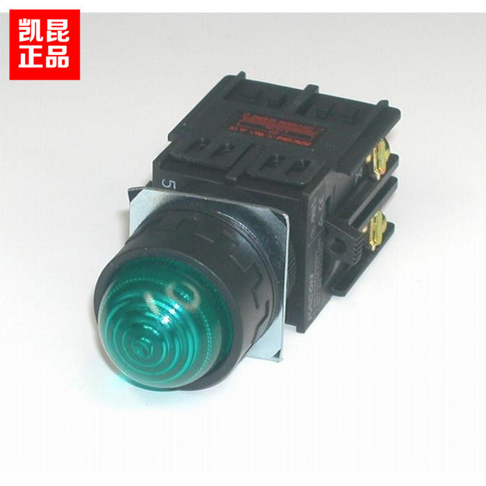 Korea KACON KACON indicator signal light K30-17G DC24V round ball head Green 30mm