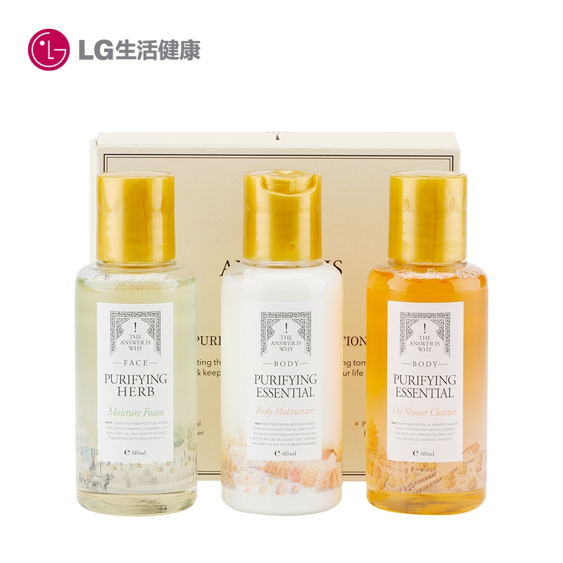 韩国LG直营正品 WHY Facial SPA 旅行3件套保湿滋润自然清香