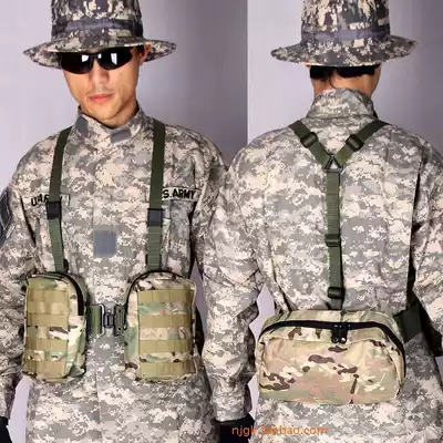 Do not fight light carrying MOLLE accessory bag nylon military fan hanging bag tactical running bag back glove bag Outdoor