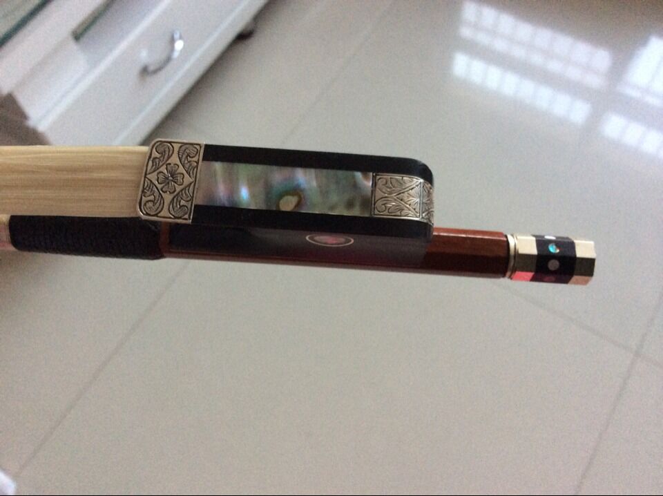 High-grade cello bow Hemu High-grade cello bow 4 4 High-grade Brazilian Hemu cello bow(silver