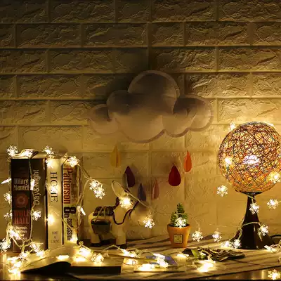 led lights, flashing lights, starry lights, starry lights, small snowflakes, Christmas decorations, wedding decorations, small lights