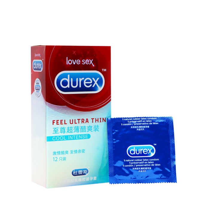杜蕾斯至尊超薄酷爽装 冰霜安全套套润滑情趣型成人性用品FB