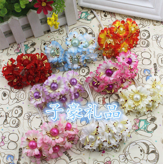 diy flower ring material fake flower emulated flower bouquet core small flower scion with a wrist flower decoration flower
