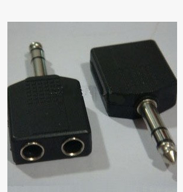 Audio adapter 6 5mm 1 minute 2 microphone 6 5 three-way microphone 1 drag 2 6 5 2 hole audio head
