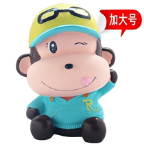 Creative cute plus size monkey piggy bank Zodiac naughty Monkey piggy bank vinyl drop-proof New Years Day Birthday gift