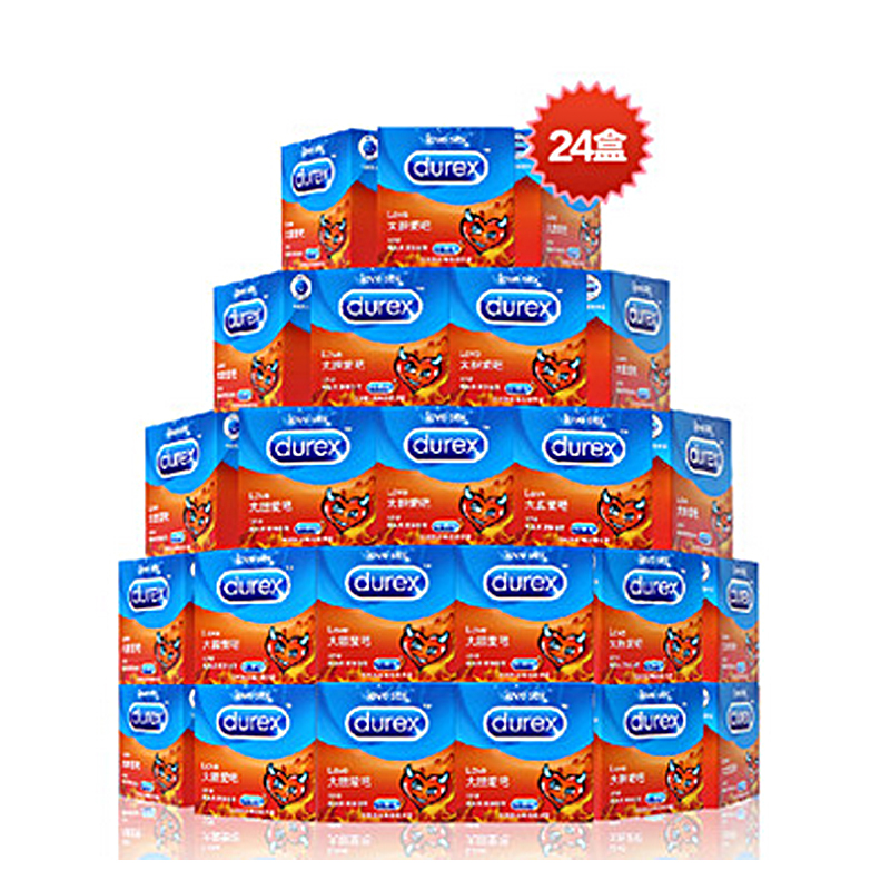72只】杜蕾斯避孕套大胆爱吧安全套love装男用情趣型性用品保险套