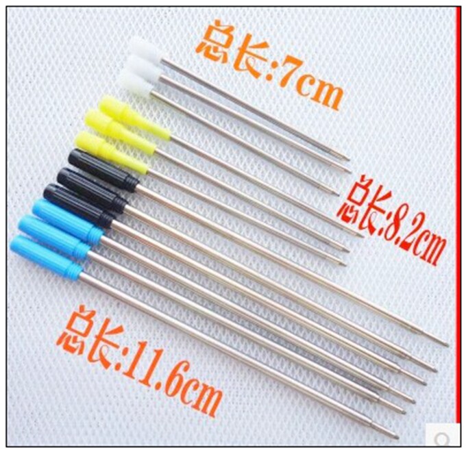 Ball Pen Refill Gallop Medium Pen Core Metal Water-based Pen Refill Fine Refill Iron Refill Short Refill