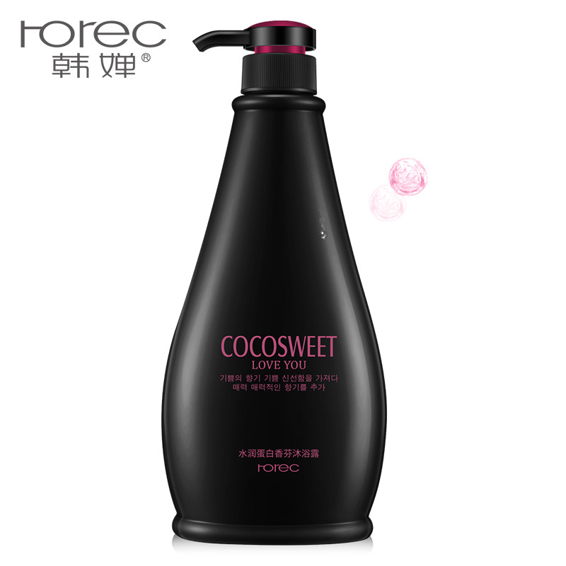 韩婵蛋白美肌香水沐浴露全身持久留香滋润保湿补水男女通用家庭装