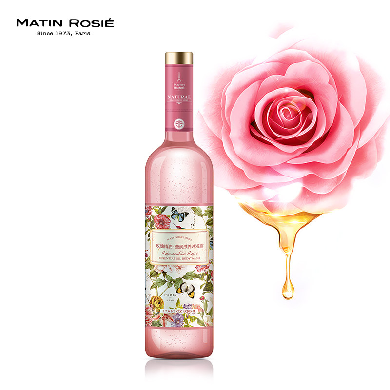 【天猫超市】Matin Rosie/玛汀露丝沐浴露玫瑰精油莹润滋养520mL